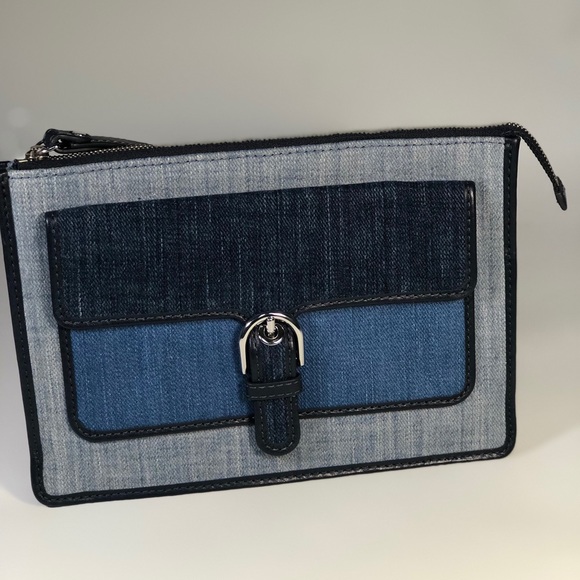 michael kors denim wristlet